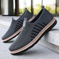 thumbnail image 6 of Men's Casual Shoes Soft Sole Comfortable Flying Weave Shoes One Foot Stirrup Dad Shoes Breathable Not Stinky Feet Mesh Shoes Hundred Men's Shoes, 6 of 8