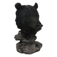 thumbnail image 5 of Western Rustic Wildlife Forest Black Bear Bust Figurine with Rocky Steppes Stand, 5 of 9
