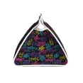 thumbnail image 3 of Lsque Graffiti Art Printed Long Tissue Box Cover Holder, Facial Paper Organizer Dispenser,Triangle with Bottom Belt, PVC Leather Decorative Organizer, 3 of 9