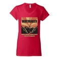 thumbnail image 3 of WAYMAKER Miracle Worker Promise Keeper Inspirational/Christian Womenâ€™s Standard V-Neck Tee, Red, X-Large, 3 of 5