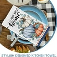 thumbnail image 5 of Fall Hello Pumpkin Patch Kitchen Dish Towels Set of 2, Autumn Buffalo Plaid Check Hand Towels Drying Baking Cooking Cloth, Home Sweet Home Farmhouse Thanksgiving Kitchen Decor 18x26 Inch, 5 of 6