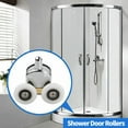 thumbnail image 5 of 8X Twin Shower Screen Door ROLLERS/Runners/Wheels Top & Bottom 23mm Replacement, 5 of 5