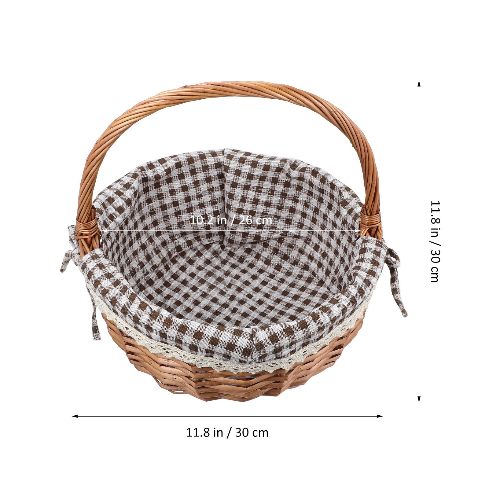 TABLZONE Woven Imitation Rattan Storage Basket Set for Easter Celebration, Decorative and Organizer