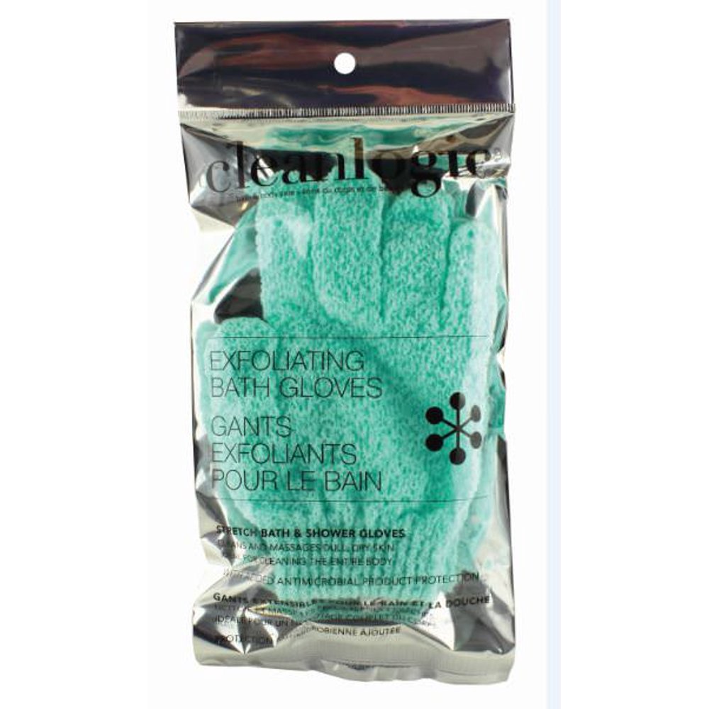 Cleanlogic Exfoliating Stretch Bath & Shower Gloves
