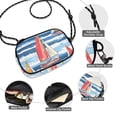 thumbnail image 3 of FORMRS Mini Crossbody Bag for Women Adjustable Rope Shoulder Casual Phone Purse, Red Sailboats, 3 of 7