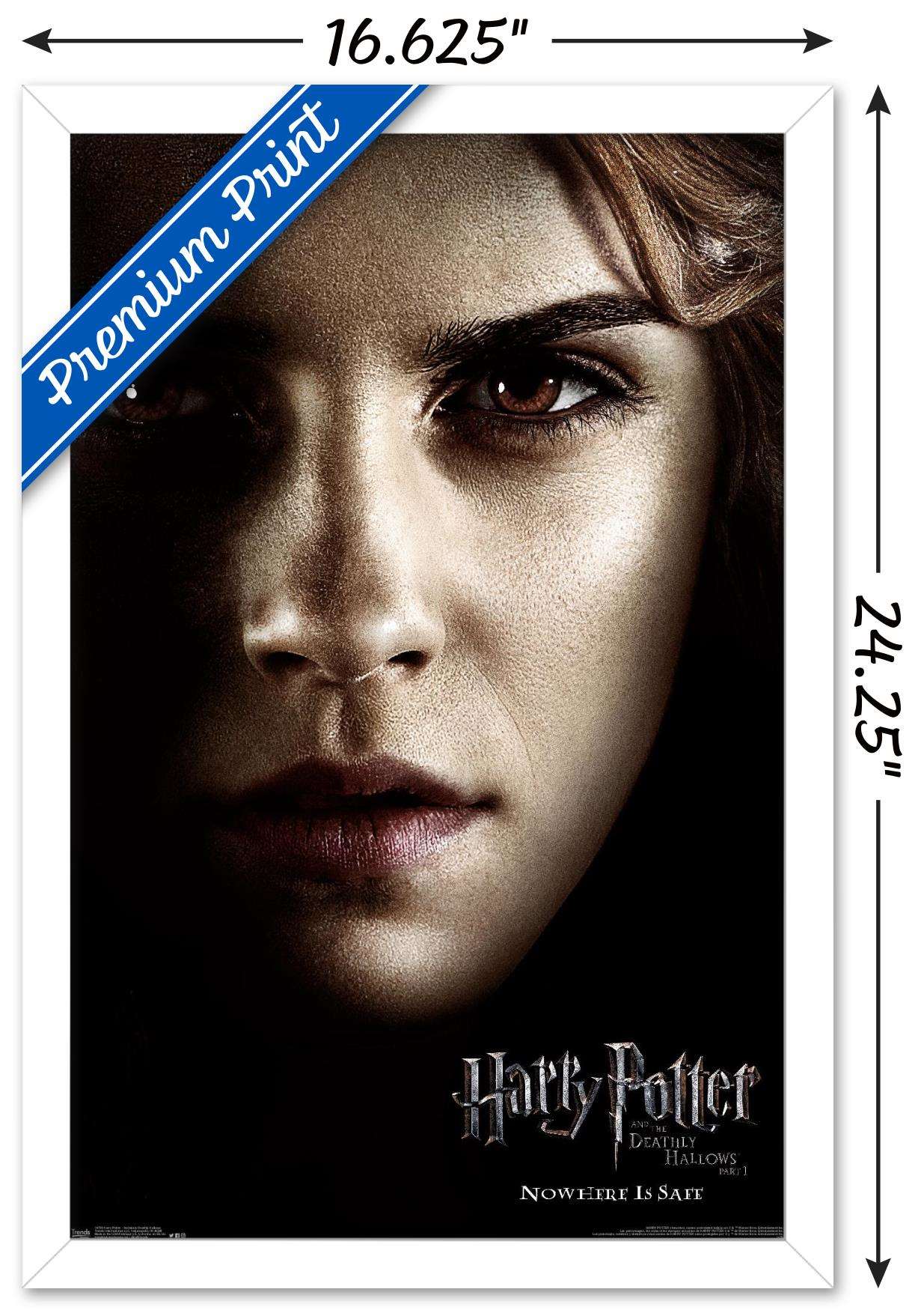 Harry Potter and the Deathly Hallows: Part 1 - Hermione One Sheet Wall Poster, 14.725" x 22.375", Framed