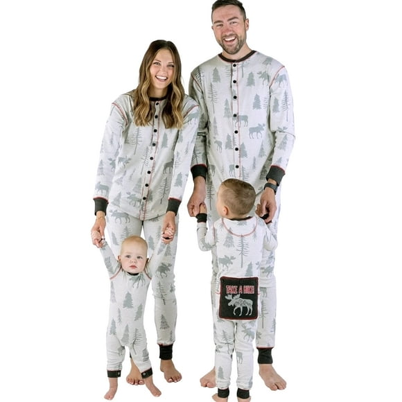 Lazy One Flapjacks, Matching Pajamas for The Dog, Baby Kids, Teens, and Adults (Take a Hike, 6 MO)