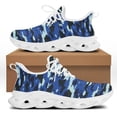 thumbnail image 1 of Zapatos planos con plataforma y cordones para mujer, zapatillas deportivas cómodas, con estampado de bandera,, 1 of 6