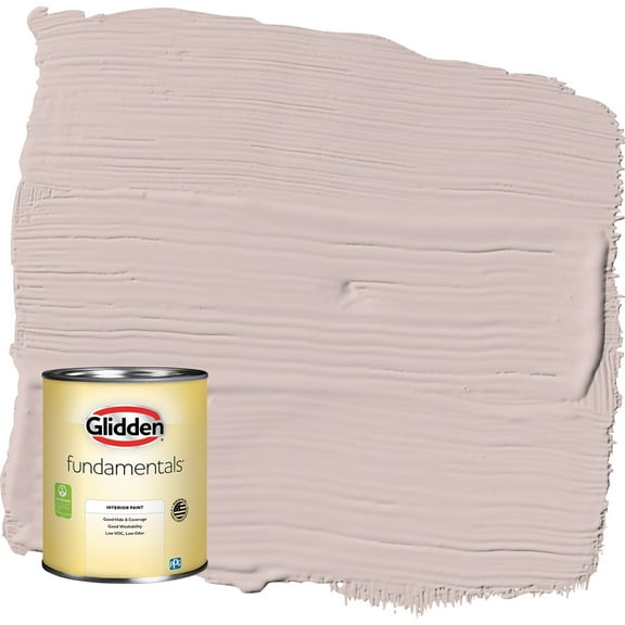 Glidden Fundamentals Just Gorgeous / Pink Flat Interior Paint, 1 Quart