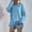 Blue, variant on Herrnalise Women's Casual Hoodies Long Sleeve Solid Lightweight Pullover Tops Loose Sweatshirt with Pocket