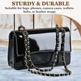 thumbnail image 4 of Uxcell 2 Pcs Correa de Cadena para Bolso, 47 Pulgadas de Largo, Cadenas de Cuero de Reemplazo para DIY Cartera, Bolso, Mano, Clutch, Cadena Dorada Clara con Cuero Púrpura, 4 of 6