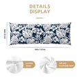 thumbnail image 3 of Honeii Hawaiian Style Print Long Body Pillowcase 20x54 in,Body Pillow Cover with Zipper,Large Body Pillowcase,Soft Bed Decorative, 3 of 7