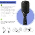 thumbnail image 4 of Professional Classic Retro Dynamic Vocal Microphone Swing Mic for Live Performance Karaoke, 4 of 10