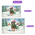 thumbnail image 5 of Hello Winter Rottweiler Frosty Morning Walk Welcome Snowy Christmas Indoor Rug Rottie Dog Lover Gifts Idea Carpet Living Bed Room Sofa Home Decor - 02018, 5 of 5