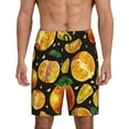thumbnail image 3 of Lsque Tangerine Mens Sleep Pajama Shorts,Short Pajama Pants, Cotton Ultra-Soft Knit-Large, 3 of 9