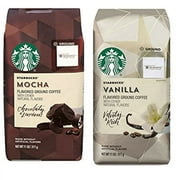 Starbucks Flavored Ground Coffee Variety Pack. Convenient One-Stop Shopping For Ultra Popular Starbucks Coffee Mocha And Ground Vanilla Blends. Journey To A Coffee Paradise Without Leaving Home.