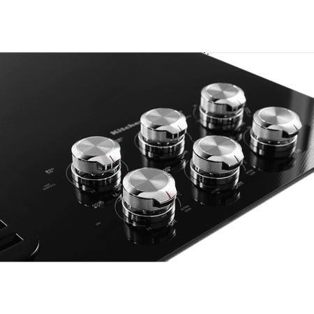 KitchenAid - 36" Electric Cooktop - Black