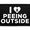 I Love Peeing Outside, variant on I Love Peeing Outside - Removable Patch