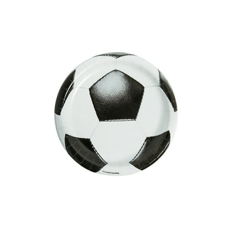 Sports Fanatic Soccer Ball Paper Dessert Plates - 8 Count