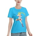 thumbnail image 2 of T-Shirt Basique à Manches Courtes pour Femmes Sailor Moon Lièvre Lunaire, 2 of 6