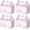 Pink, variant on 24 Pack Pink Floral Paper Gift Boxes Party Favor Gift Gable Boxes with Chinoiserie Floral Printed Candy Treat Box for Wedding Birthday Tea Bridal Shower Party