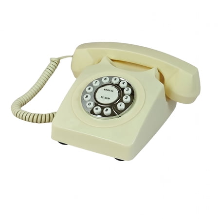 GJX 2026 New Retro Phone,Corded Landline Phones,Classic Vintage Old Fashion Telephones for Home&Office,Wired Desktop Home Telephone Gift for Seniors