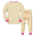 thumbnail image 2 of WIBACKER Toddler & Little Girls Cotton Knit Pajama 2-Piece Long Sleeves Pants Pjs Set 2-9 Years, 2 of 10