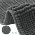 thumbnail image 7 of Subrtex Chenille Bathroom Rugs Soft Non-Slip Super Water Absorbing Shower Mats, 20"x32", Gray, 7 of 7