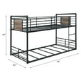 thumbnail image 4 of ACME Cordelia Twin over Twin Bunk Bed in Antique Oak and Sandy Black, 4 of 4