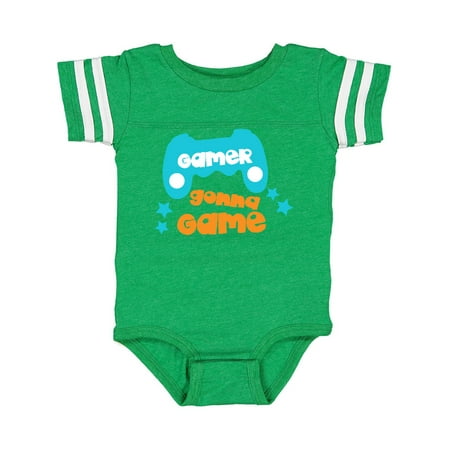 

Inktastic Gamer Gonna Game Joystick Joypad - Orange Blue Gift Baby Boy or Baby Girl Bodysuit