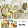 thumbnail image 5 of Lemon Dining Chair Covers Set of 4 Stretch Kitchen Chair Slipcovers Bright Yellow Fruit Print Washable Polyester Removable Seat Protector for Summer Home Decor, 5 of 7