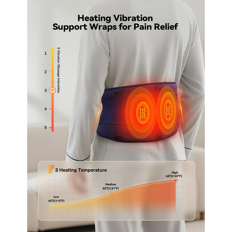 BURRKI Plug-in Heating Pad for Back Pain Relief, 47-60