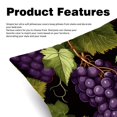 thumbnail image 2 of Grape Velvet Throw Pillow Covers Set of 2 | Unique Patterns in 16x16, 18x18, 20x20 Inches |for Home Decor and Gifts | Includes Pillow Inserts | Throw Pillow Inserts Included, 2 of 6