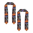 thumbnail image 2 of Zufioo Astronaut Cosmic Rainbow Print Graduation Shawl Ribbon, Graduation Ribbon for Male and Female Graduates-Flattened, 2 of 7