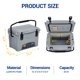 thumbnail image 3 of Yeshouse nevera portátil de camping resistente de 20 cuartos con ruedas, mantiene el hielo hasta 5 días, tapa con cierre, ideal para playa, picnic, camping o barbacoa, 3 of 8