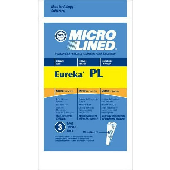 Eureka Vacuum Bags Style PL by DVC 3 Pack