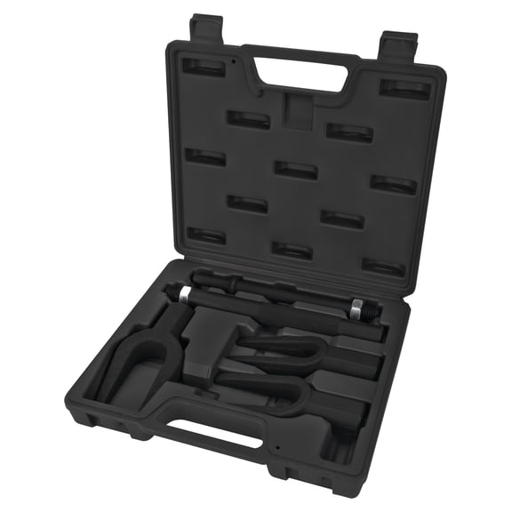 Performance Tool W83053 5-Piece Interchangeable Pickle Fork Set for Tie Rods, Ball Joint Removal, Pitman Arms, Suspension Pry Bar Set, Air Hammer Tool, Carrying Case
