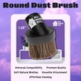 thumbnail image 6 of Horse Hair Vacuum Attachment 1.25" Round Dust Brush, 1-1/4 Vacuum Dusting Brush, Duster Sweeper Hair Bristle Brush Compatible with Shop Vac, Oreck, Hoover and other Central Vacs - ALL PARTS ETC., 6 of 7
