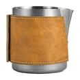 thumbnail image 1 of Bgsha Coffee Milk Frothing Pitcher Cup Jug Espresso Stainless Steel w/ Leather Sheath, 1 of 9