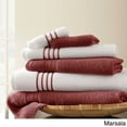 thumbnail image 3 of Modern Threads 6 Piece Quick Dry Stripe Towel Set, Silver, 3 of 5