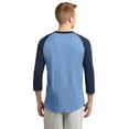 thumbnail image 4 of Sport-Tek ®  Colorblock Raglan Jersey.  T200 S Carolina Blue/ Navy, 4 of 4