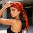 thumbnail image 2 of Fewfanhot Women Satin Square Head Scarf Pre Tied Bandana Silky Hair Wrap Turban Head Cover, 2 of 7