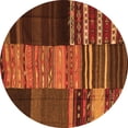 thumbnail image 1 of Ahgly Company Indoor Round Southwestern Orange Country Area Rugs, 6' Round, 1 of 1