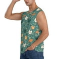 thumbnail image 3 of Picia Flowe Rooster mens Cotton Tank Undershirts , Moisture-wicking Ribbed Tanks, Lightweight Cotton Tank Undershirts-Medium, 3 of 8