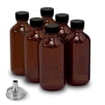 thumbnail image 1 of 6 Pack DIDITIME 60ml Amber Glass Bottles with Caps & Funnel, 1 of 7