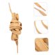 thumbnail image 5 of unbranded 1Par Cordones Planos De Encerados Para Deportivos Y Casuales Marrón, 5 of 8