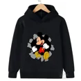 thumbnail image 3 of Sudadera con capucha con estampado de Mickey Harajuku de Disney para niños de 3 a 14 años, sudadera de moda urbana de otoño para niños, jersey para exteriores, 3 of 5