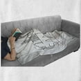 thumbnail image 6 of San Diego Soft Flannel Fleece Throw Blanket, San Diego City Silhouette with Typographic Design Abstract Skyline, Cozy Plush for Indoor and Outdoor Use, 50" x 60", Black and White, by Ambesonne, 6 of 6