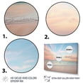 thumbnail image 3 of Designart "Peach Sky Photo Astral Euphony V" Nautical & Beach Floater Framed Wall Decor, 3 of 7