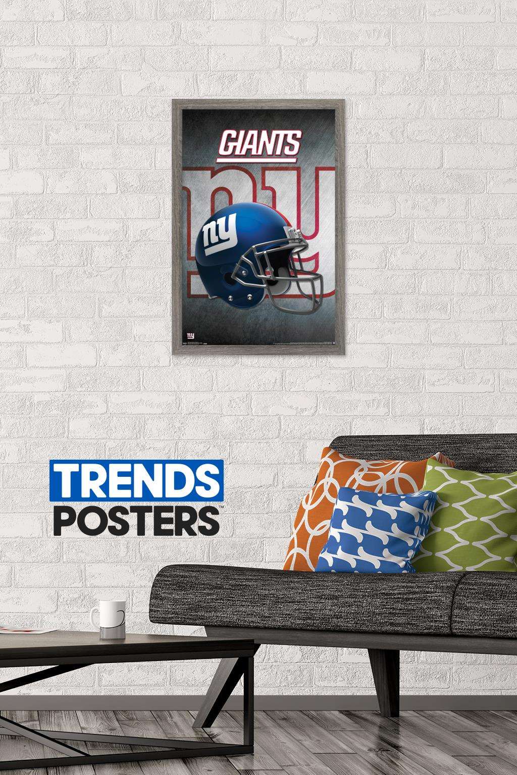 NFL New York Giants - Helmet 16 Wall Poster, 14.725" x 22.375", Framed